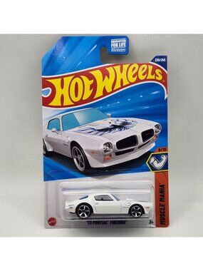 Hot Wheels 73 Pontiac Firebird White HW Muscle Mania 8/10 230/250
